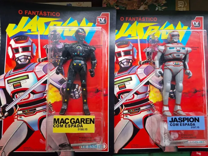 Jaspion e macgaren figuras de ação