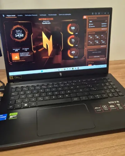 Notebook Gamer Acer Nitro V 13°g 16gb 512SSD RTX3050 W11 Preto