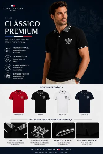 Camisa Gola Polo Tommy