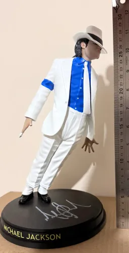 Figura do rei do Pop Michael Jackson para colecionador - 30 cm de altura