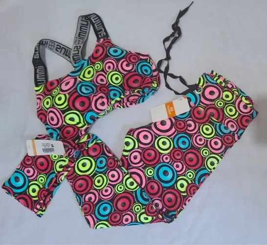 Conjunto fitness em poliamida summi fitwear novo