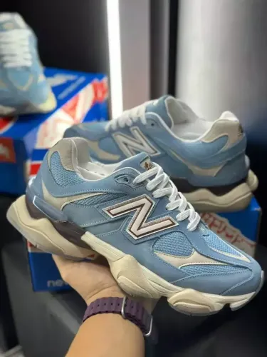Tênis New Balance 9060 Couro Azul Feminino