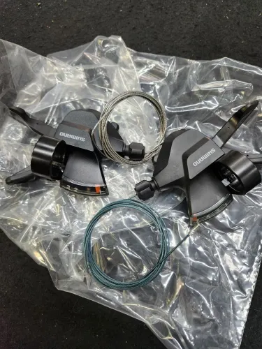Passadores Shimano Altus 3x7v novos, com cabo inox com teflon