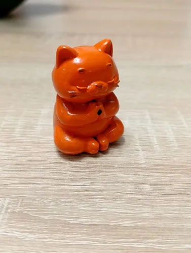 Porta incenso gato meditando