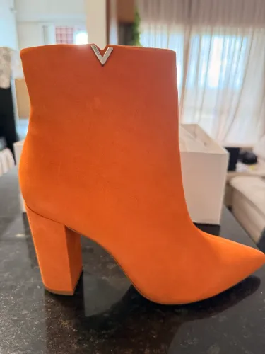 Bota 38 Schult Camurça Laranja Telha 