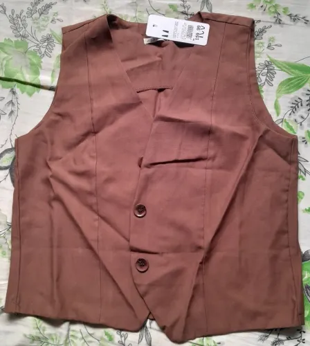 Conjunto novo na etiqueta ! calça pantalona e colete marrom