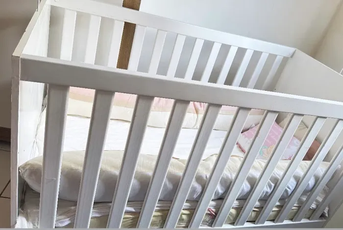 Berço Mini Cama Carolina Baby Branco (Pouco Uso)