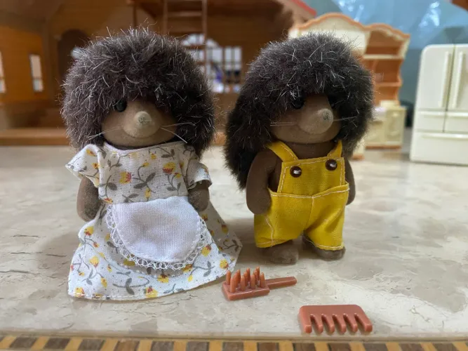 Sylvanian families papai porco espinho