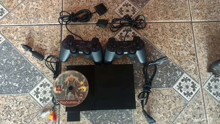 Playstation 2 slim completo semi novo Leitor original 
