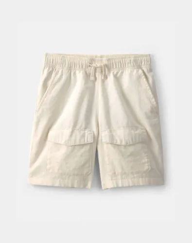 Bermuda Carters cargo de sarja para meninos creme - Tamanho 12