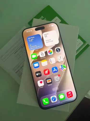 iPhone 16 Pro Max 256GB Titânio Preto Excelente