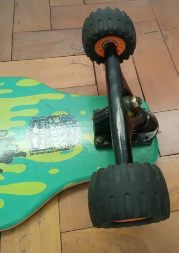 Skate Longboard Mentex 94cm Completo Montado - Eye Verde