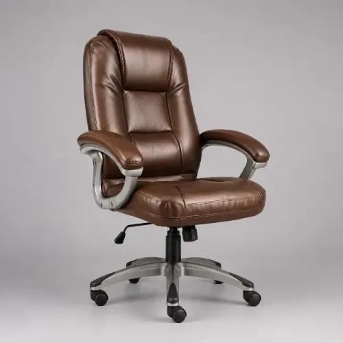 Cadeira Executiva Importada Olivia Furniture Houston - Marrom