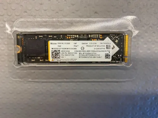 SSD Micron M.2 NVMe Gen4x4 512GB 2280