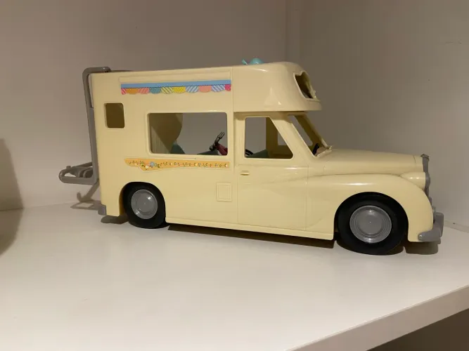 sylvanian families conjunto camping van da família 