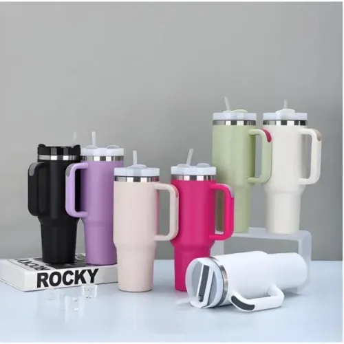 Copo termico grande 1200ml Tampa Branca
