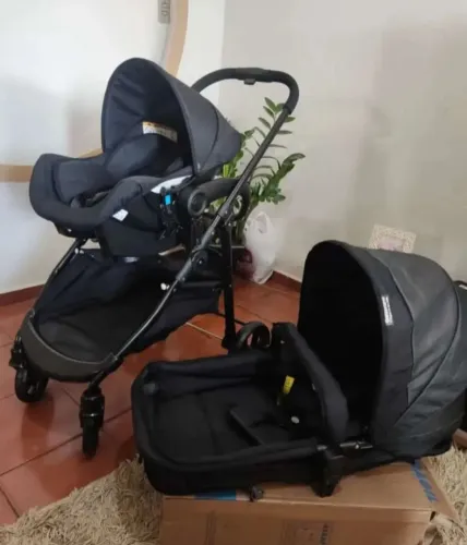 Vendo carrinho galzerano olympus+ bebe conforto + base 