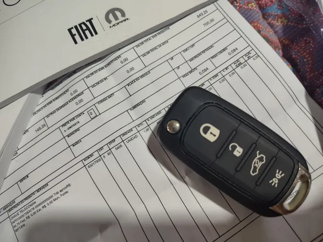 Chave original Fiat argo nova + manual 