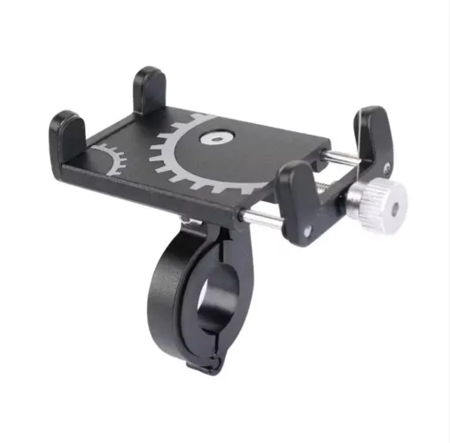 SUPORTE DE CELULAR EM ALUMÍNIO RESISTENTE PARA MOTO OU BIKE