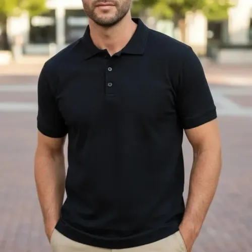 Camisa polo Aramis em malha de algodão peruano premium 