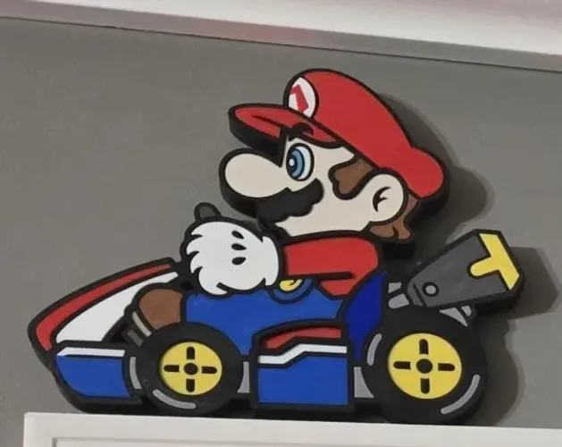 Placa decorativa Mario Kart