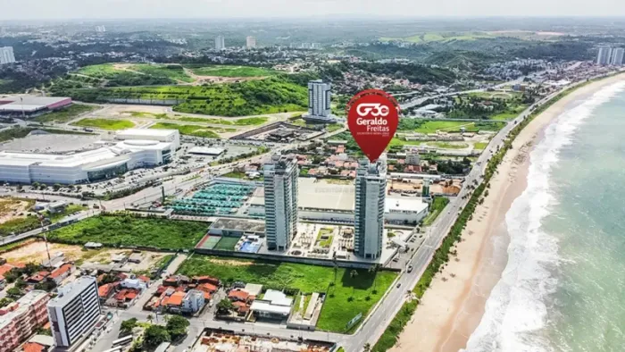 Luxuoso Apartamento de 258m² com 4 Suítes e 4 Vagas em Condomínio Completo à Beira-Mar em 