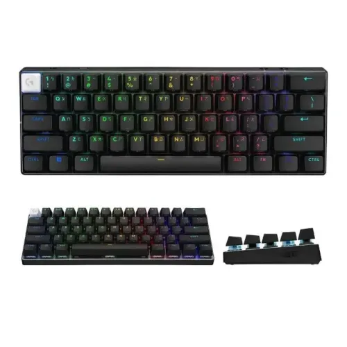 Teclado Mecânico Gamer Sem Fio Logitech G PRO X 60 LIGHTSPEED, RGB LIGHTSYNC,