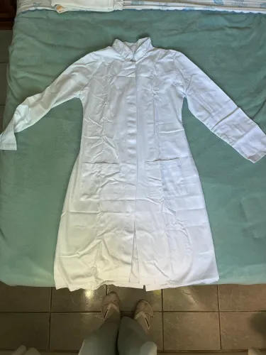 Jaleco feminino algodão 100% branco
