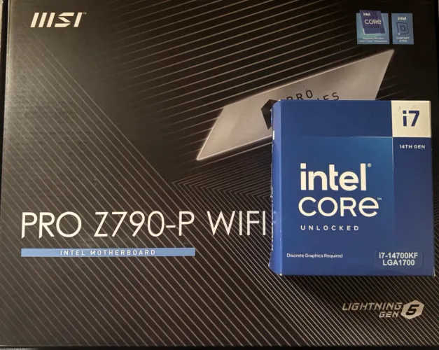 Combo Intel Core i7 14700KF( Gold Sample ) + Msi Pro Z790-P WIFI DDR5