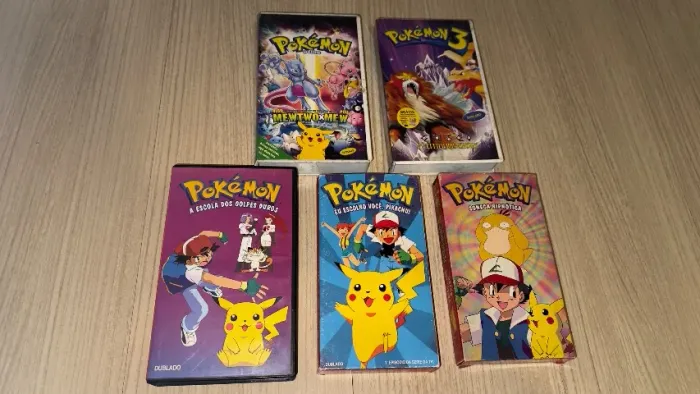 Vhs Pokemon - 5 Fitas