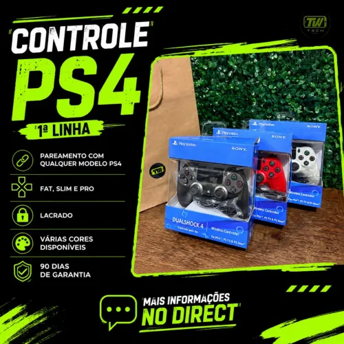 Controle ps4 - Com garantia ?