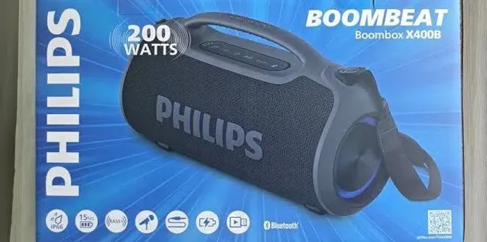 Caixa de Som Bluetooth Boombox - Philips Boombeat