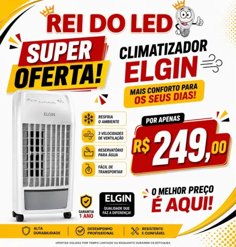 Climatizador Elgin 3,5 litros.