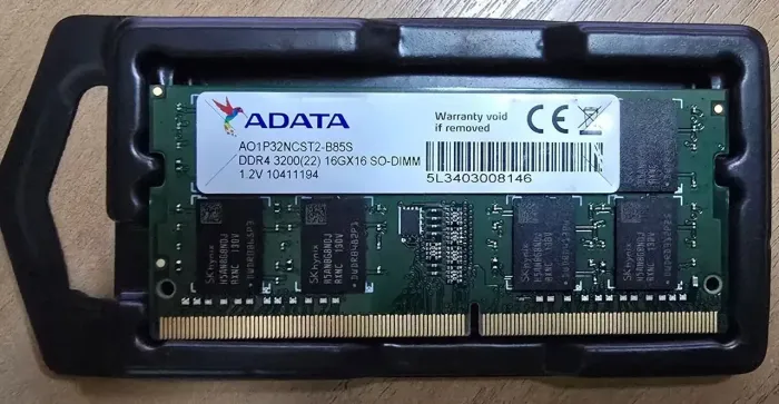 Memória Notebook DDR4 16GB 3200