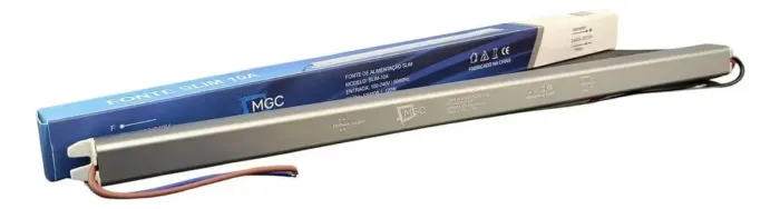 Fonte Slim 12volts 10 Amperes Mgc Compacta 120watts