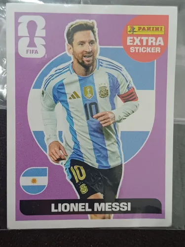 Figurinha Extra Legend Roxa Lionel Messi Copa 2026 Panini - Original Perfeito Estado