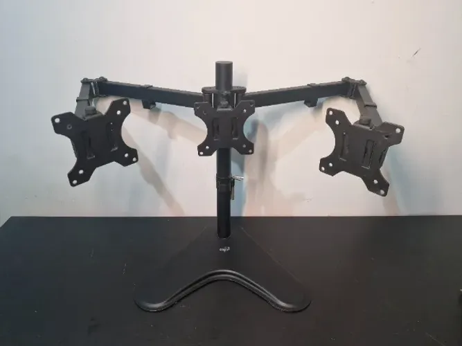 Suporte de Mesa Triplo Articulado ELG (Até 3x 27") | Completo + Nota Fiscal