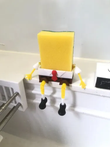 Porta Esponja Bob Divertido para Pia - Organizador Criativo para Cozinha