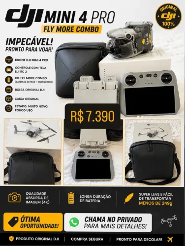 Dji mini 4 pro combo fly more