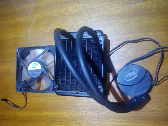 Water Cooler Intel 120mm Bomba Travada / Ventoinha Premium 4 Pinos com LED