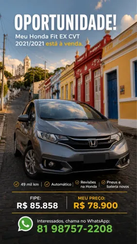 Honda Fit Ex/s/ex 1.5 Flex/flexone 16V 5P Aut. 2021