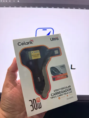CARREGADOR VEICULAR 30W PD - 2 EM 1