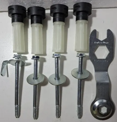 Kit 4 Parafusos de Transporte Grandes para Lavadora e Lava e Seca LG