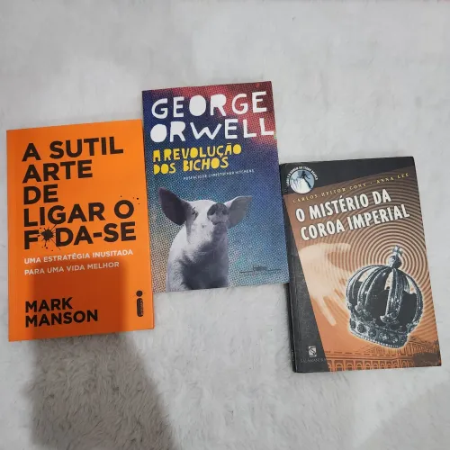 A sutil arte de ligar o foda-se + A revolução dos bichos + O mistério da coroa imperial 