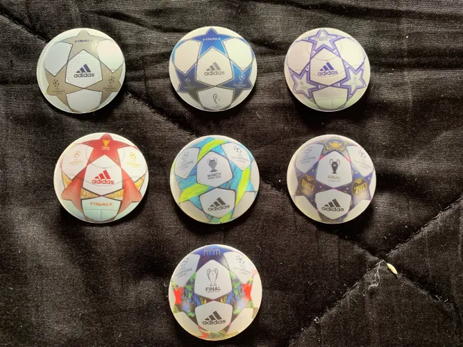 Tazo champions leaguage - lote com 7 unidades 