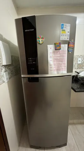 Geladeira Brastemp Frost Free 375 litros cor inox - BRM45HK 220V