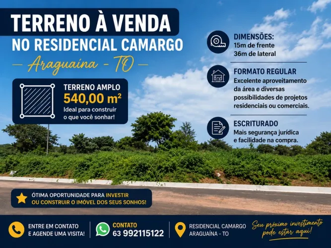 Terreno a venda- ótima localização