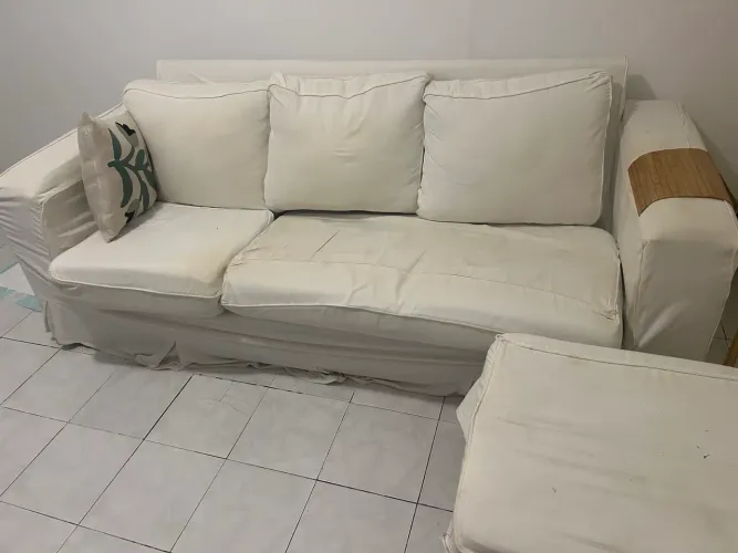 Sofa + puff + capa