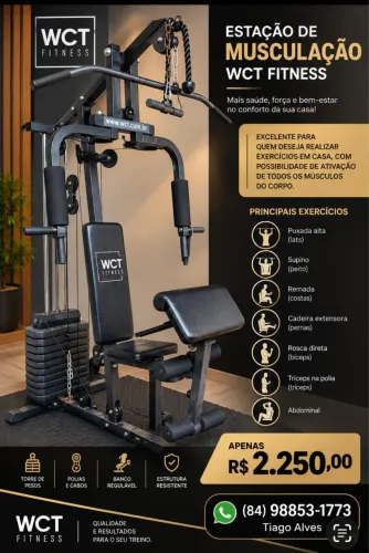 Máquina musculação completa