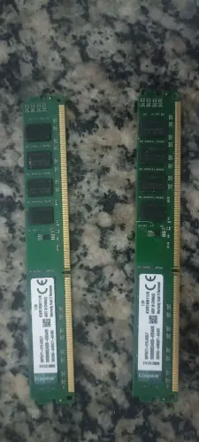 Dois pentes de Memora ram ddr3 Kingston 1600mhz